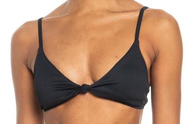 ROXY Bikini Top Rib Roxy Love The Surf Knot anthracite - Größe: XL
