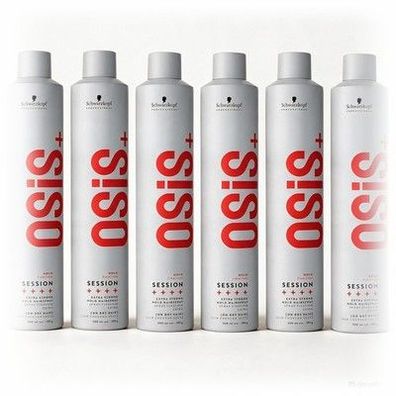 Schwarzkopf OSIS+ Session Finish Extreme Hold Haarspray 6 x 500 ml
