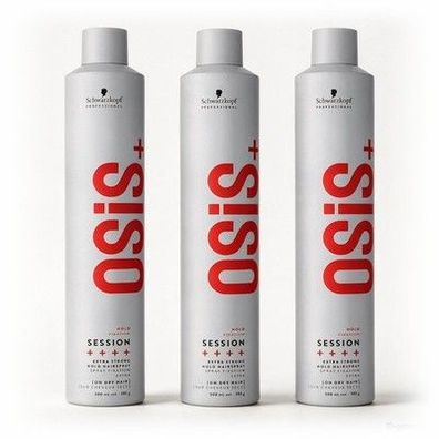 Schwarzkopf OSiS+ Session extreme Hold Hairspray 3x500ml