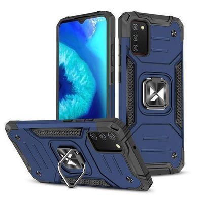 Wozinsky Robuste Hybridhülle mit Magnet-Halterung für Samsung Galaxy A03s - Blau