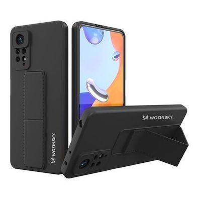 Wozinsky Silikon-Schutzhülle mit Standfunktion für Xiaomi Redmi Note 11 Pro, Sch