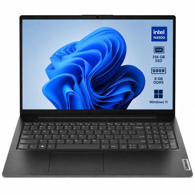Lenovo V15 g2 Notebook -15,6" FHD, Intel N4500, 256GB NVMe, 8GB DDR5 RAM, Win11, Neu