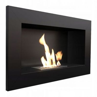 Bio Ethanol Kamin GOLF schwarz Wandkamn Deko Bioethanol Wand Design