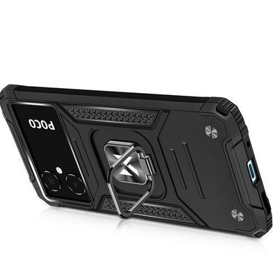 Wozinsky Panzerschutzhülle mit Magnetring für Samsung Galaxy A03 - Schwarz