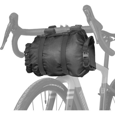 Fahrrad Lenkertasche Wasserdicht 12L Fronttasche Bikepacking Schwarz