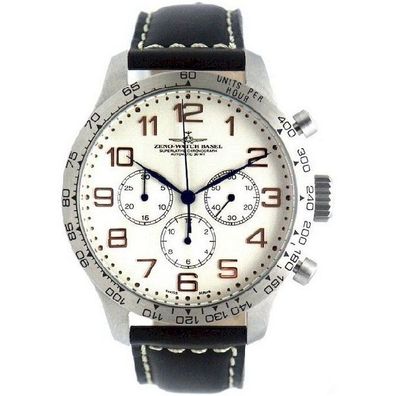 Zeno-Watch - Armbanduhr - Herren - OS Tachymeter Retro Chrono 2020- 8559TH-3T-f2