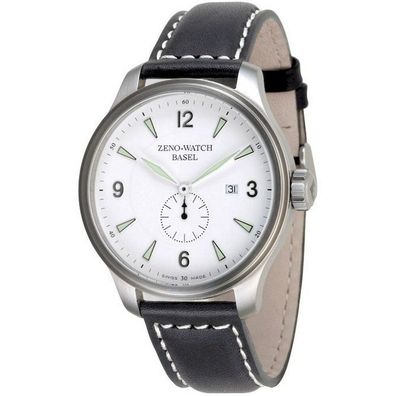 Zeno-Watch - Armbanduhr - Herren - Chrono - OS Retro white on white - 8595-6-i2