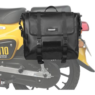 Motorrad Gepäckträgertasche Satteltasche 15L Wasserdicht Schwarz
