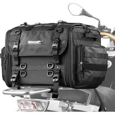 Motorrad Satteltasche 40-60L Wasserdicht Schwarz SEO