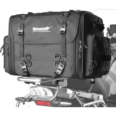 Motorrad Sitztaschen 60-80L Wasserdicht Rücksitztasche Gepäck Satteltasche