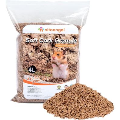 Niteangel Natürliches Kokosnuss-Hamster-Einstreu für kleine Tiere Oak Granula