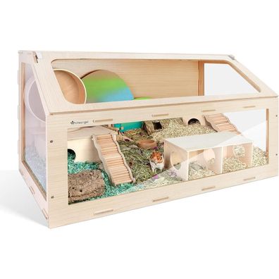 Niteangel Vista Hamsterkäfig MDF Aspen Kleintierkäfig für Hamster, Degus