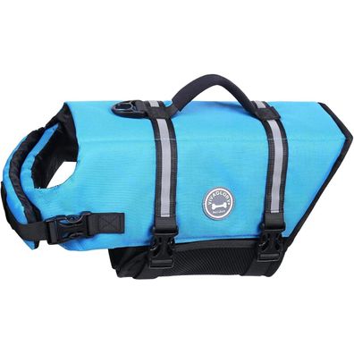 Vivaglory Hund Rettungsweste Schwimmweste Auftrieb Sichtbarkeit Blau XXS