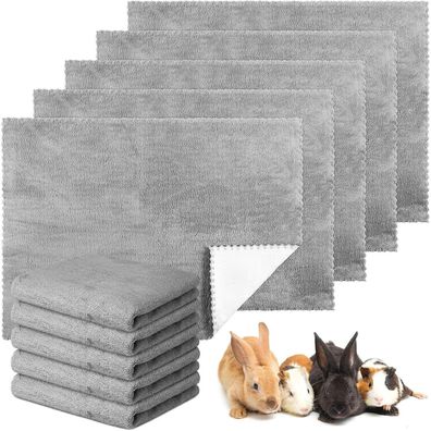 Panelee 10x wasserdichte Meerschweinchen Decken Grau 18x24 Zoll