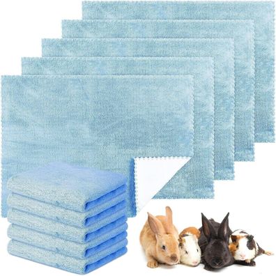 10er Set Wasserdichte Meerschweinchen Decken Blau 18x24 Zoll Käfig Einlagen