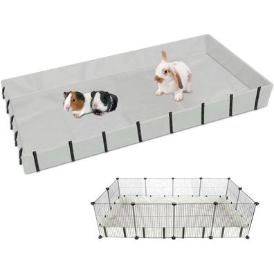 Meerschweinchenkäfig Matte Wasserdicht Oxford-Stoff XL 142 * 71 * 10cm Grau
