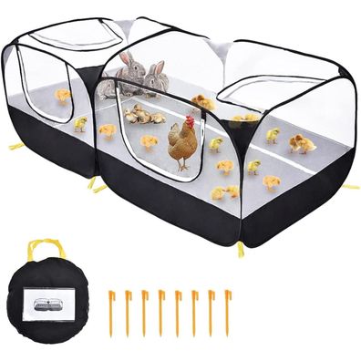 Coolty Großer Kleintier Laufstall Pop-up Hühnerstall für Welpen & Kätzchen