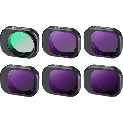 K&F Concept Mini 4 Pro ND Filterset 6 Stk CPL ND8 ND16 ND32 ND64 ND128 DJI Mini