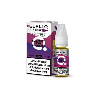 ELFLIQ Blueberry Sour Raspberry Nikotinsalz Liquid 10 ml