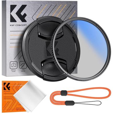 49mm Polfilter CPL Filter mit Objektivdeckel und Reinigungstücher