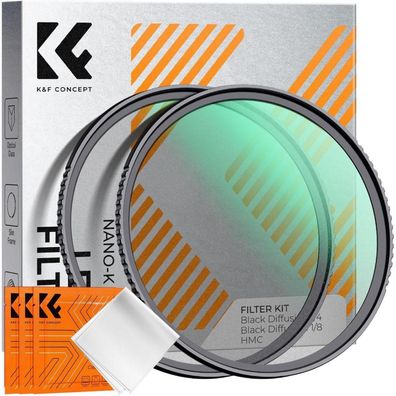 72mm Black-Mist 1/4 & 1/8 Filter Nano-K Serie Effektfilter Set