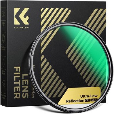 52mm K&F Nano-X Serie Ultra-niedrige Reflexion Polfilter mit MRC
