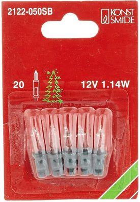 Ersatzbirnen für Baumkette 5er Blister 12V 1,14W Steckfassung 2122-050