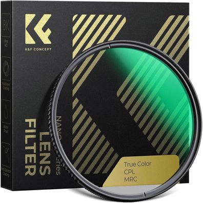 77mm K&F Concept True Color CPL Polfilter Multicoated HD Filter