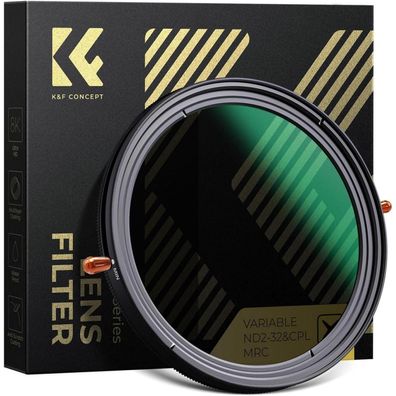 77mm ND Filter CPL Polfilter 2-in-1 Multifunktionaler Graufilter K&F Concept