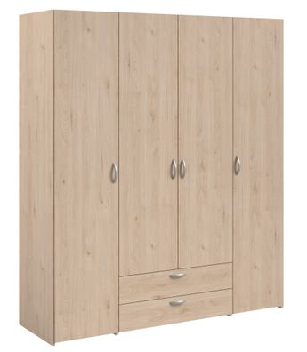 Kleiderschrank 4-trg. Parisot Daily 11 Holzdekor Eiche Jackson