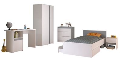 Kinderzimmer-Set 6-tlg. Parisot Pirouette 21 Holzdekor Weiß