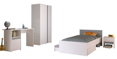 Kinderzimmer-Set 5-tlg. Parisot Pirouette 23 Holzdekor Weiß
