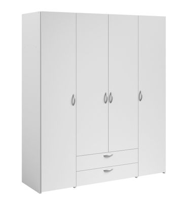 Kleiderschrank 4-trg. Parisot Daily 1 Holzdekor Weiß