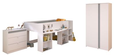 Kinderzimmer-Set 3-tlg. Parisot Pirouette 12 Holzdekor Weiß