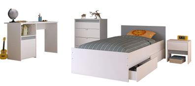 Kinderzimmer-Set 5-tlg. Parisot Pirouette 25 Holzdekor Weiß