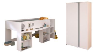Kinderzimmer-Set 2-tlg. Parisot Pirouette 14 Holzdekor Weiß