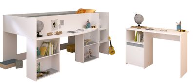 Kinderzimmer-Set 2-tlg. Parisot Pirouette 17 Holzdekor Weiß