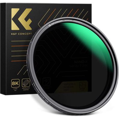 77mm Magnetischer ND Filter Variabler Graufilter ND8-128 Neutral mit Adapter
