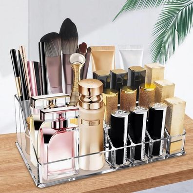 Acryl Kosmetik Organizer Lippenstiftständer 16 Fächer Badezimmer Schlafzimmer