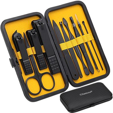 Glamne Maniküre-Set 10-in-1 mit Etui