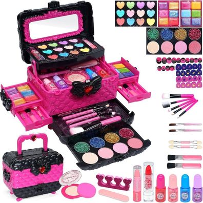 Kinder Mädchen Make Up Set Schminkkoffer Spielzeug - 57-teilig für Halloween