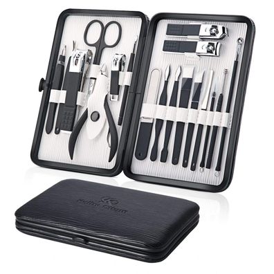 Maniküre Pediküre Set 18-teilig Profi Nagelknipser Kit Edelstahl Pflegeset