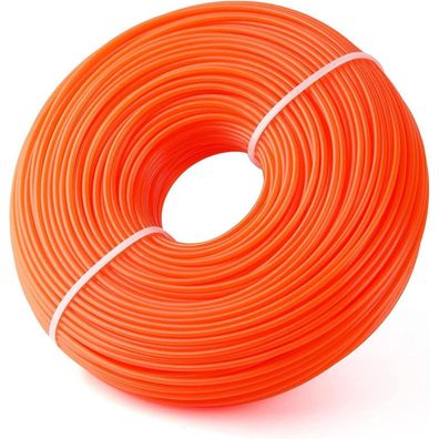 Mähfaden rund orange 2,4 mm x 96 m für Trimmer Motorsensen