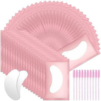 URAQT Augenpads Wimpernverlängerung 50 Paar Extension Pads 10 Stück