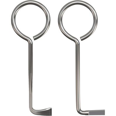 2 Stück Dietrich Set Buntbartschlüssel Universal Türöffner für Zimmertüren