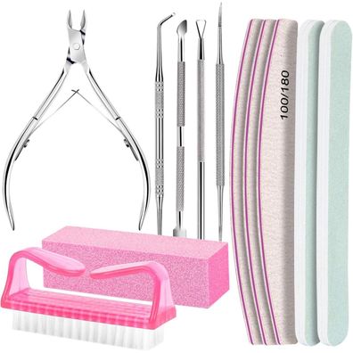 Maniküre Set Nagelfeilen Buffer Nagelzange Pediküre Feilen Gelnägel