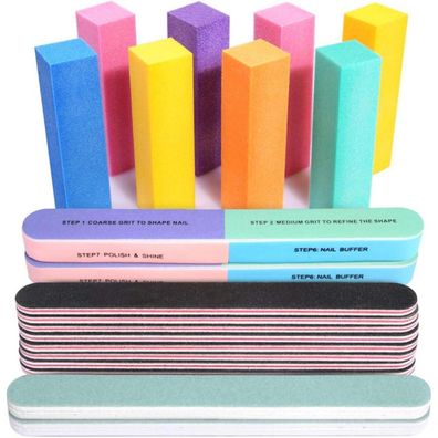 Nagelfeilen Set Maniküre Pediküre Buffer Gelnägel 20 Stücke 100/180