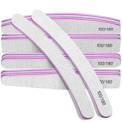 Nagelfeilen Set 100/180 für Gelnägel Maniküre Pediküre 10 Stücke