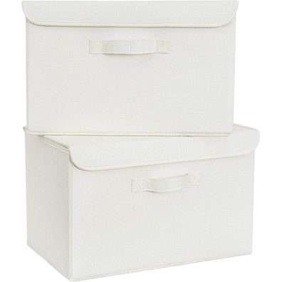 2er Set Faltbare Aufbewahrungsboxen mit