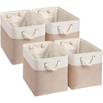 Mangata Aufbewahrungsbox 33x38x33cm Stoff Box Schrank Regal Kleidung Helles
